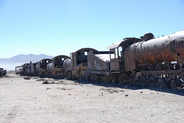Cementiri de trens a Uyuni