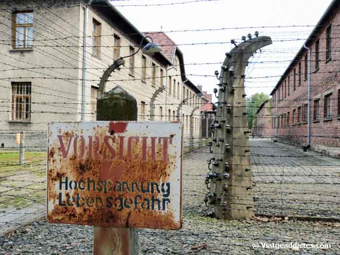 Imatge de l'antic camp d'extermini Auschwitz I
