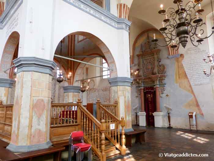 Interior de la sinagoga de Tykocin