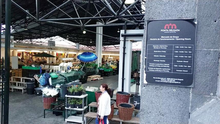 Mercado de Graca, el mercado municipal de Ponta Delgada