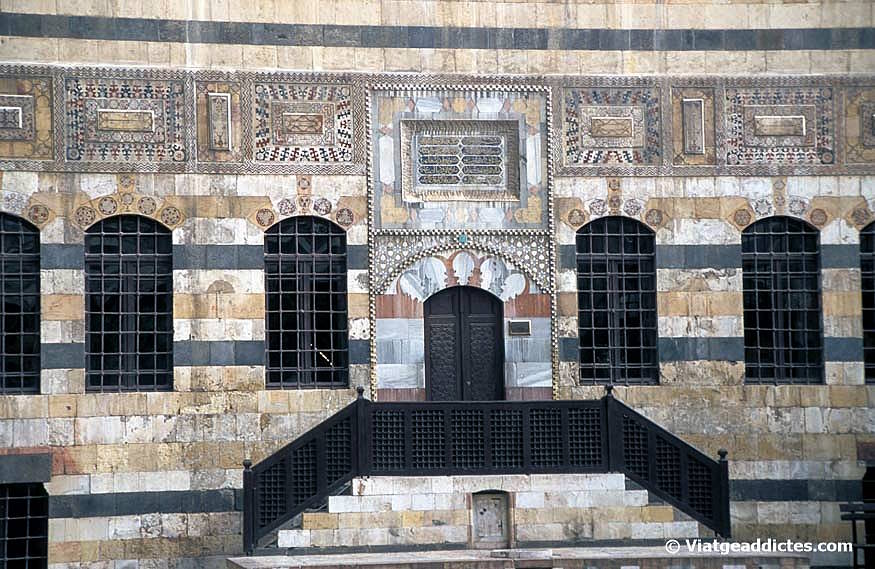 Detall de la façana del Palau Azem (Damasc)