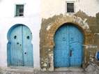 Puertas azules en Kairouan
