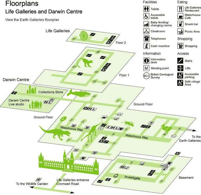 Planta del Natural History Museum