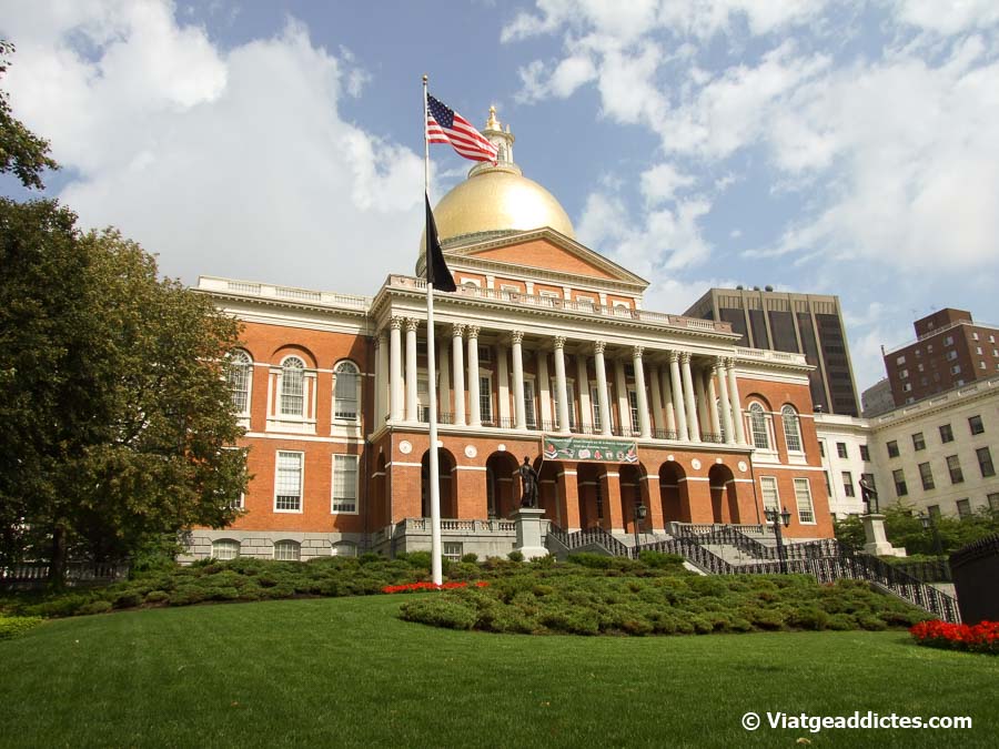 El edificio del Massachusetts State House (Boston, Massachusetts)