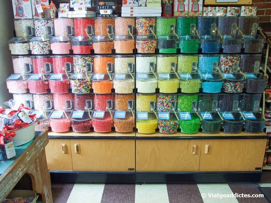 Sinfonía de colores en una tienda de chuches (Portland, ME)