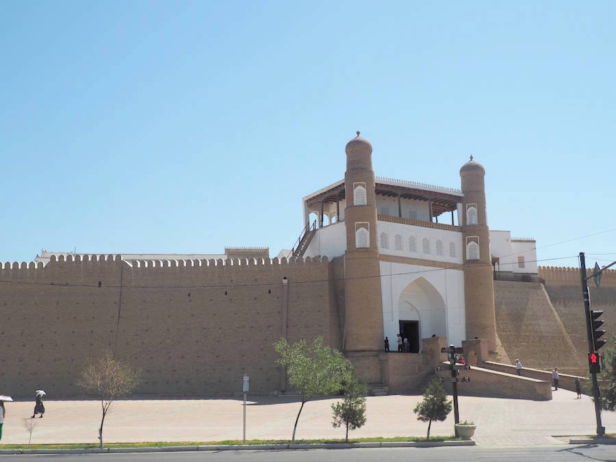 Entrada de la fortalesa Ark (Bukharà, Uzbekistan)