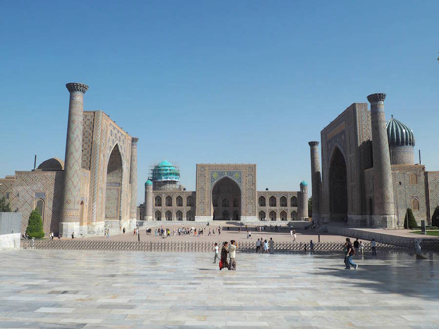 Vista del Registan (Samarcanda, Uzbekistan)