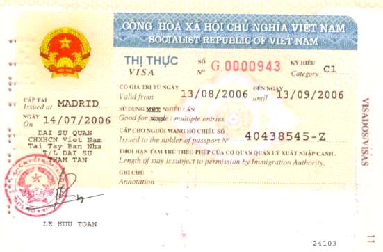 Visat del Vietnam