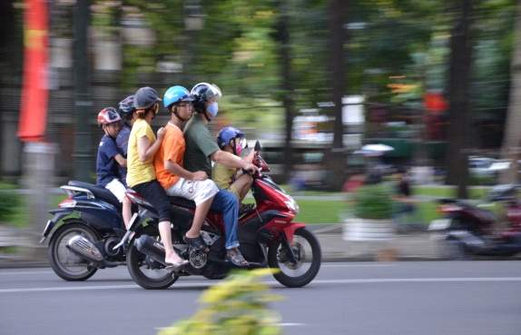 En moto por Saigón
