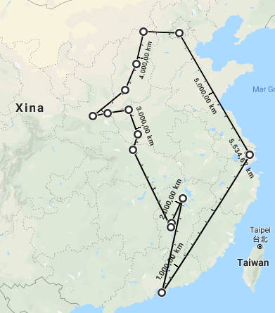Itinerari per la Xina i Hong Kong