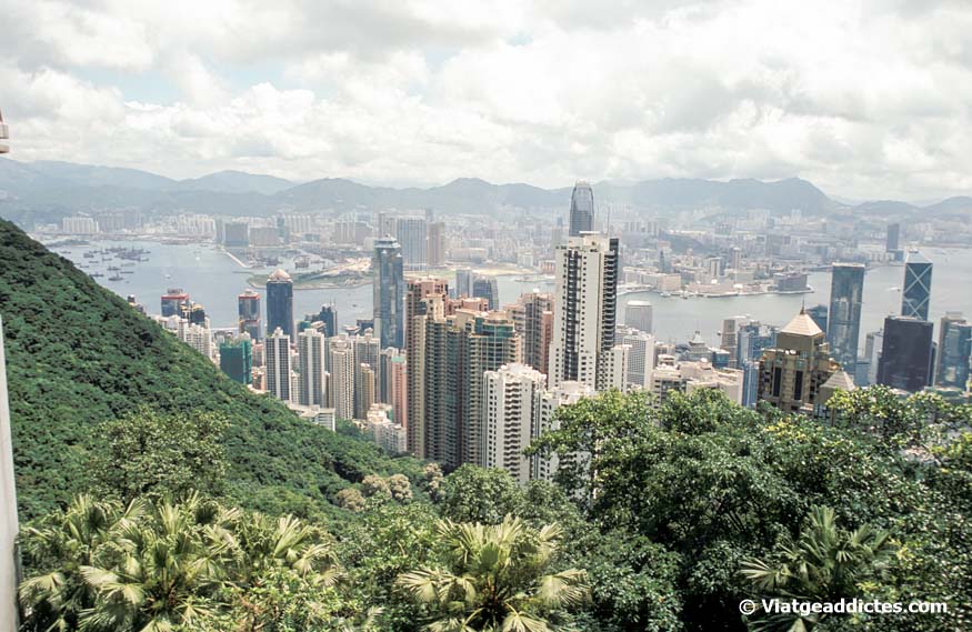 Vista des del mirador del cim Victòria (Hong Kong)
