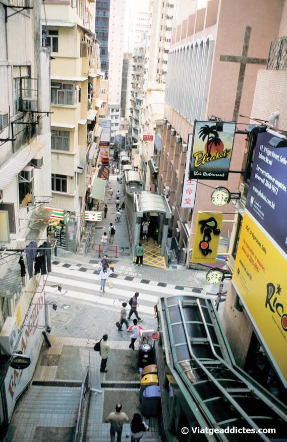 Tramo de la Central-Mid-Levels Escalator (Hong Kong) 