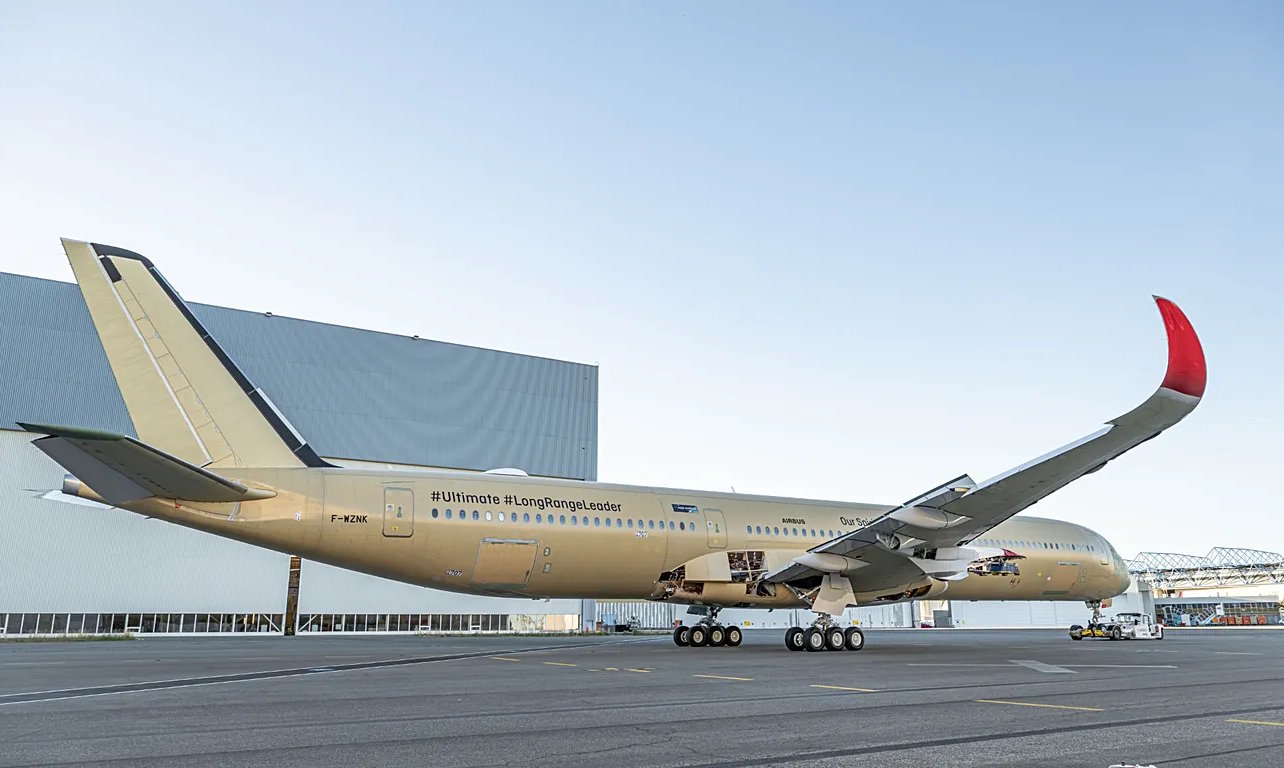 El Airbus A350-1000ULR en fase de pruebas