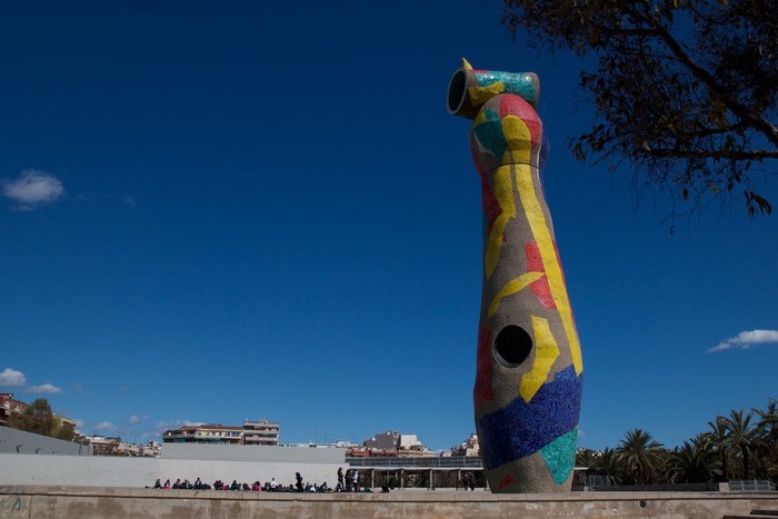 Escultura Dona i ocell de Joan Miró (Parc de l'Escorxador - Barcelona)